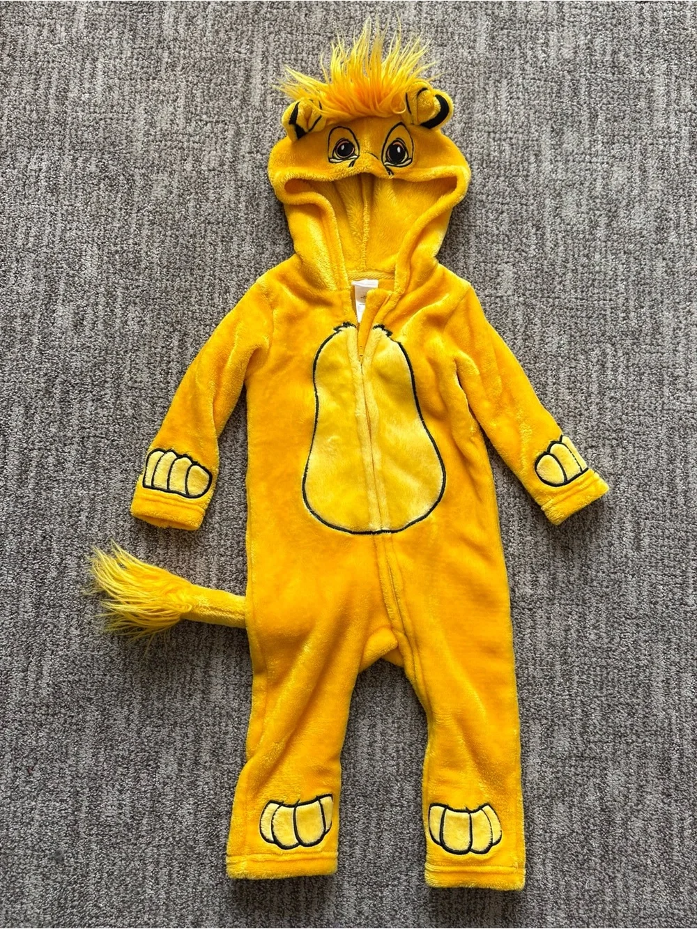 Baby Disney Lion King Simba costume size 18 months one piece
